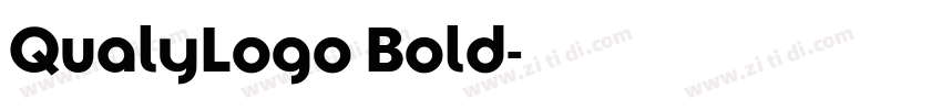 QualyLogo Bold字体转换 QualyLogo Bold字体转换